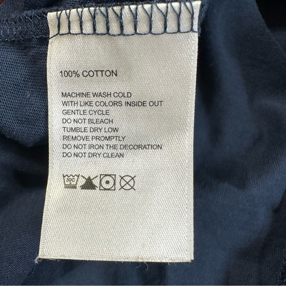 Tommy Bahama 100% Cotton Bump and Run Deep Blue Short Sleeve Tee - Picture 9 of 11